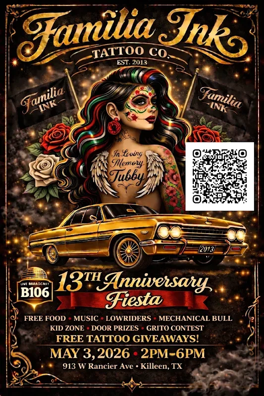 Familia Ink Tattoo Co. — Tattoo shop in Killeen